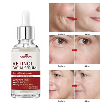 Retinol facial serum with nicotinamide